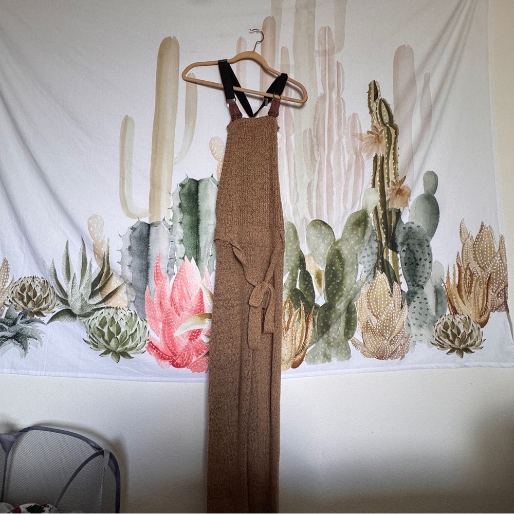 Free people knit wool overalls sz 0